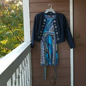 Gorgeous dress and denim jacket